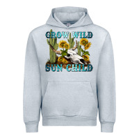 Heather Grey grow wild sun child tbw Urban Hoodie - texasbilliewilder