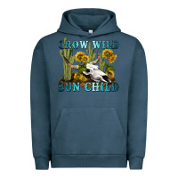 Pigment Midnight Navy grow wild sun child tbw Urban Hoodie - texasbilliewilder