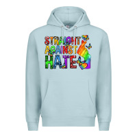 Blue Mist straight against hate pride lgbtq Premium Hoodie - texasbilliewilder