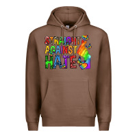 Chestnut straight against hate pride lgbtq Premium Hoodie - texasbilliewilder