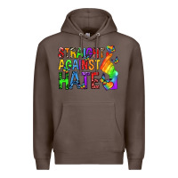 Coffee straight against hate pride lgbtq Premium Hoodie - texasbilliewilder