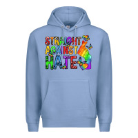 Colony Blue straight against hate pride lgbtq Premium Hoodie - texasbilliewilder