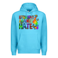 Ocean Blue straight against hate pride lgbtq Premium Hoodie - texasbilliewilder