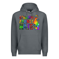 Rock straight against hate pride lgbtq Premium Hoodie - texasbilliewilder