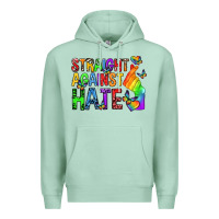 Seafoam straight against hate pride lgbtq Premium Hoodie - texasbilliewilder