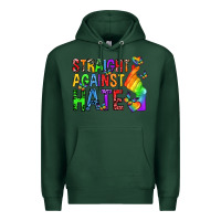 Sports Green straight against hate pride lgbtq Premium Hoodie - texasbilliewilder