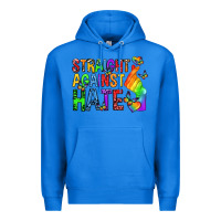 True Royal straight against hate pride lgbtq Premium Hoodie - texasbilliewilder