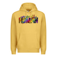 Antique Gold we are all human pride lgbtq Premium Hoodie - texasbilliewilder