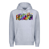 Heather Grey we are all human pride lgbtq Premium Hoodie - texasbilliewilder