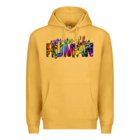 Mustard we are all human pride lgbtq Premium Hoodie - texasbilliewilder