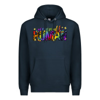 Navy we are all human pride lgbtq Premium Hoodie - texasbilliewilder