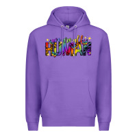 Purple we are all human pride lgbtq Premium Hoodie - texasbilliewilder