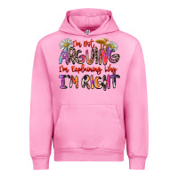 Fuchsia Pink i'm not arguing i'm explaining why i'm right Urban Hoodie - Zillion Design Studio