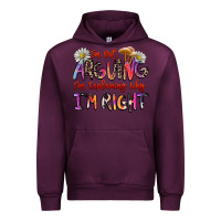 Mauve Wine i'm not arguing i'm explaining why i'm right Urban Hoodie - Zillion Design Studio