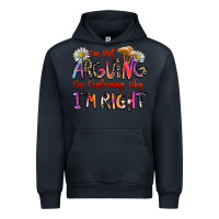 Navy i'm not arguing i'm explaining why i'm right Urban Hoodie - Zillion Design Studio