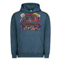 Pigment Midnight Navy i'm not arguing i'm explaining why i'm right Urban Hoodie - Zillion Design Studio