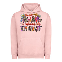 Pigment Salmon i'm not arguing i'm explaining why i'm right Urban Hoodie - Zillion Design Studio