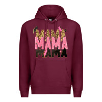 Burgundy mama mama mama lightning bold Premium Hoodie - Zillion Design Studio