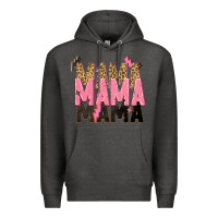 Charcoal Heather mama mama mama lightning bold Premium Hoodie - Zillion Design Studio
