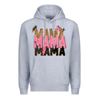 Heather Grey mama mama mama lightning bold Premium Hoodie - Zillion Design Studio