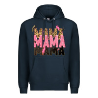 Navy mama mama mama lightning bold Premium Hoodie - Zillion Design Studio