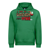 Emerald i run on sarcasm and wine Urban Hoodie - Zillion Design Studio