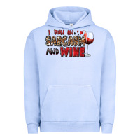 Pigment Grape Ice i run on sarcasm and wine Urban Hoodie - Zillion Design Studio