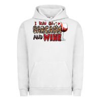 Pigment Lunar Rock i run on sarcasm and wine Urban Hoodie - Zillion Design Studio