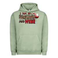 Pigment Oil Green i run on sarcasm and wine Urban Hoodie - Zillion Design Studio