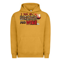 Pigment Peanut Butter i run on sarcasm and wine Urban Hoodie - Zillion Design Studio
