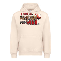Sandshell i run on sarcasm and wine Urban Hoodie - Zillion Design Studio