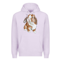 Lilac Cute Bunny Premium Hoodie - RanaPortraitStore