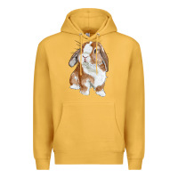 Mustard Cute Bunny Premium Hoodie - RanaPortraitStore