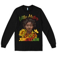 Black little mister juneteenth black boy Long Sleeve Tee - BarkalooDesign