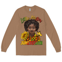 Toasted Coconut little mister juneteenth black boy Long Sleeve Tee - BarkalooDesign