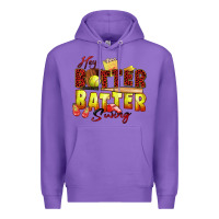 Purple hey batter batter swing softball Premium Hoodie - Zillion Design Studio