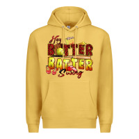 Antique Gold hey batter batter swing softball Premium Hoodie - Zillion Design Studio
