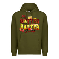 Army Green hey batter batter swing softball Premium Hoodie - Zillion Design Studio