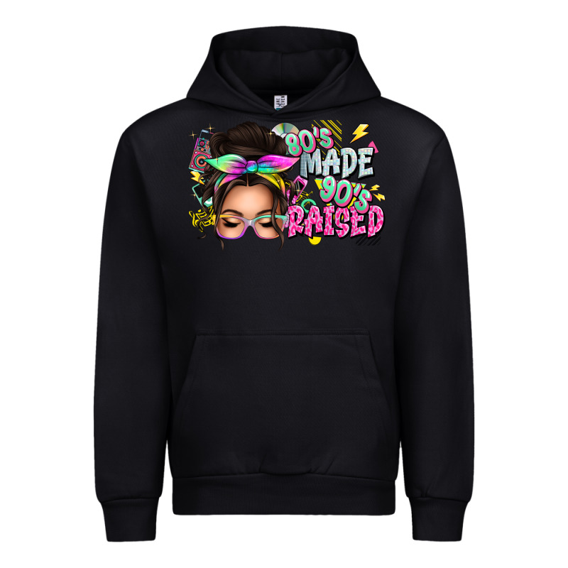 80s Made 90s Raised Messy Bun Urban Hoodie by texasbilliewilder | Teevron