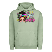 Pigment Oil Green 80s made 90s raised messy bun Urban Hoodie - texasbilliewilder