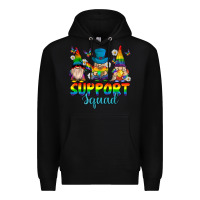 Black support squad pride gnomies Premium Hoodie - texasbilliewilder