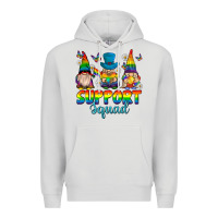 Dove Grey support squad pride gnomies Premium Hoodie - texasbilliewilder