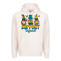 Pale Pink support squad pride gnomies Premium Hoodie - texasbilliewilder