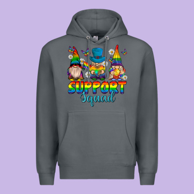 Support Squad Pride Gnomies Premium Hoodie Designed By Texasbilliewilder