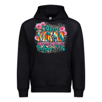 Black i hope karma slaps you in the face before i do Urban Hoodie - Zillion Design Studio