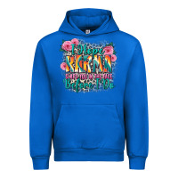 Cobalt i hope karma slaps you in the face before i do Urban Hoodie - Zillion Design Studio