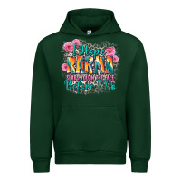 Forest Green i hope karma slaps you in the face before i do Urban Hoodie - Zillion Design Studio