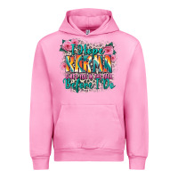 Fuchsia Pink i hope karma slaps you in the face before i do Urban Hoodie - Zillion Design Studio