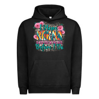 Pigment Black i hope karma slaps you in the face before i do Urban Hoodie - Zillion Design Studio