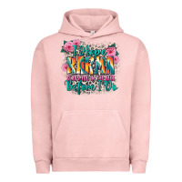 Pigment Salmon i hope karma slaps you in the face before i do Urban Hoodie - Zillion Design Studio